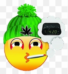 Emoji 420 - Smiley Cannabis,420 Emoji