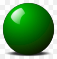 Green Snooker Ball Vector Clipart Image - Png Emoji