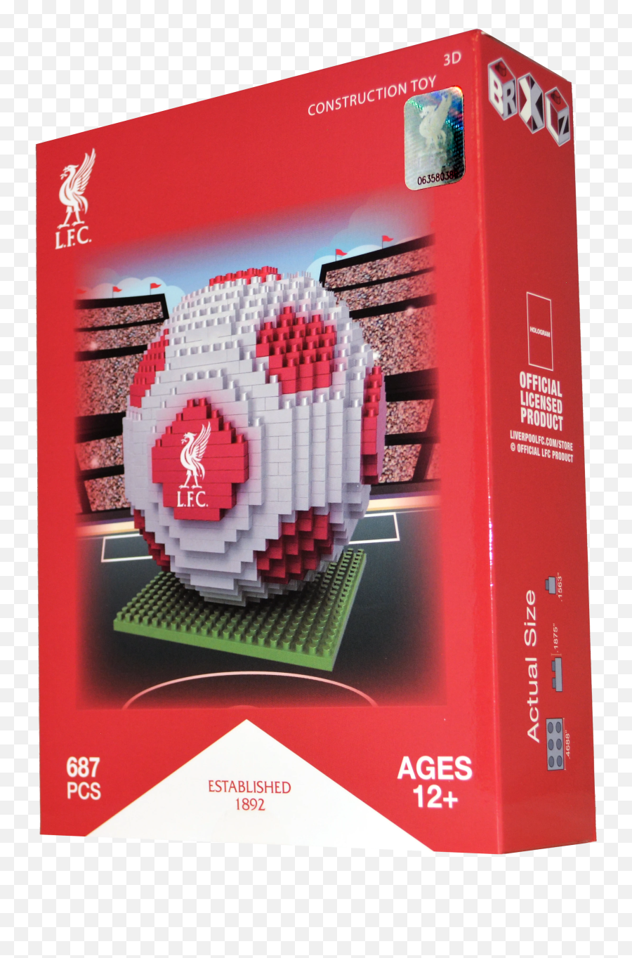 Brxlz Liverpool Fc Soccer Ball 3d Construction Toy - Liverpool Emoji,Soccer Ball Emoji