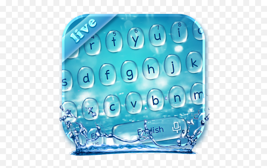 Live Water Keyboard Theme - Clip Art Emoji,Water Emojis