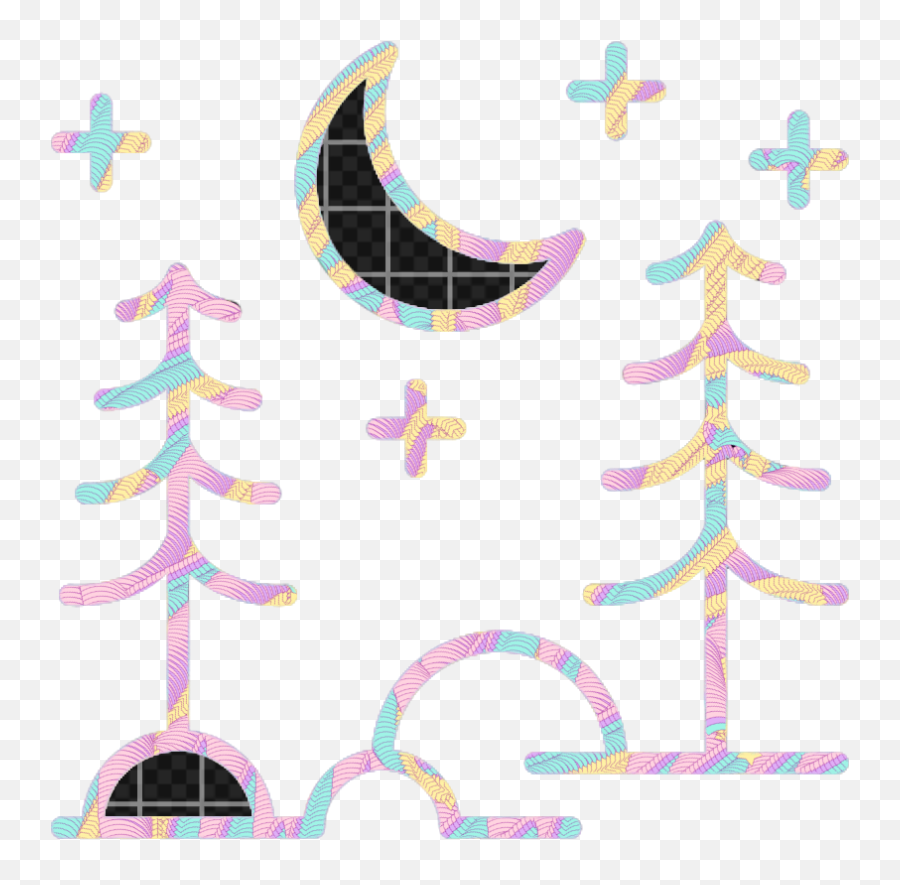 Freetoedit Emoji Star Tree Kpop Black Ftestickers Meeo - Clip Art,Emoji Tree