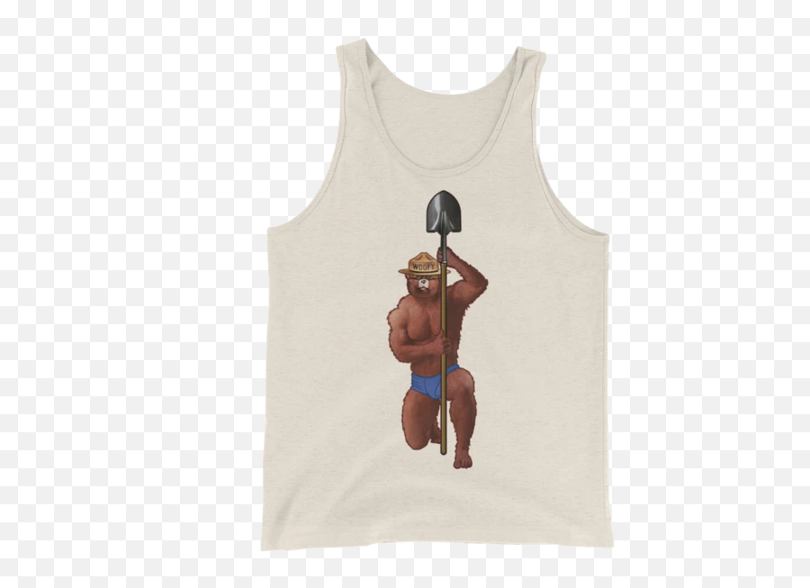 Tank Tops Tagged Smokey Bear - Swish Embassy Cartoon Emoji,Biceps Emoji