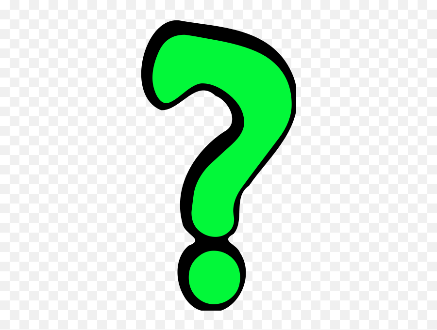 Green Questionmark Sign Vector Image - Question Mark Clip Art Emoji,Emoji Texting Games