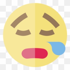 Emoticons Emoji Feelings Bored Smileys Icon - Circle