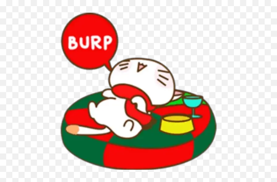 Christmas Cat Stickers For Whatsapp - Cartoon Emoji,Burp Emoji