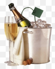 Champagne In Ice Bucket - Champagne In Ice Bucket Emoji,Champagne Emoji