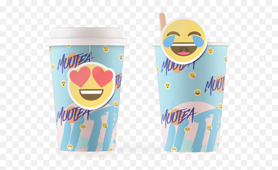 Muutea On Packaging Of The World - Creative Package Design Cartoon Emoji,Tumbler Glass Emoji