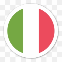Italy Flag Sticker Clipart - Drapeau Italie Rond Png Emoji,Sicily Flag Emoji
