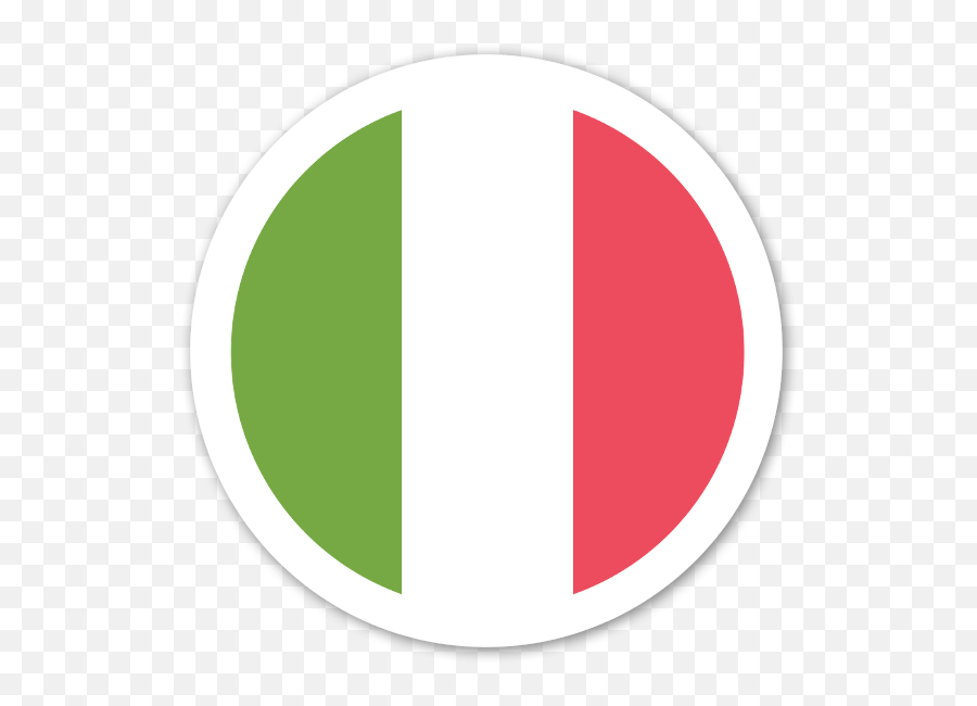 Italy Flag Sticker Clipart - Drapeau Italie Rond Png Emoji,Sicily Flag Emoji