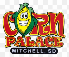 Corn Palace One Ear Magnet - Gift Shop Clipart Cartoon Emoji