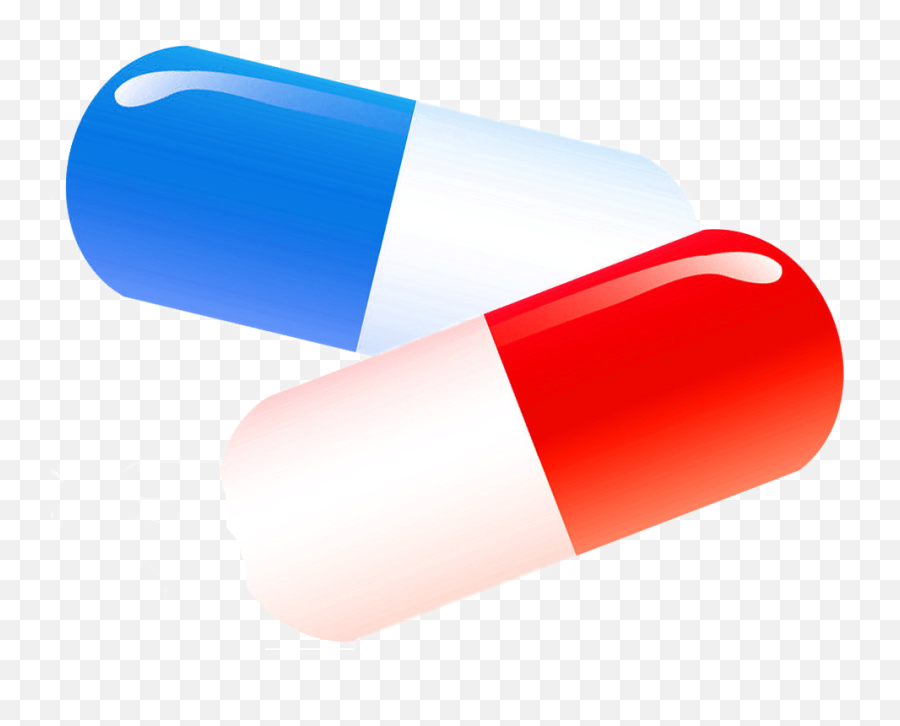 Cartoon Blue Pills Transprent Png - Transparent Red Blue Pills Png Emoji,Pill Emoji Transparent