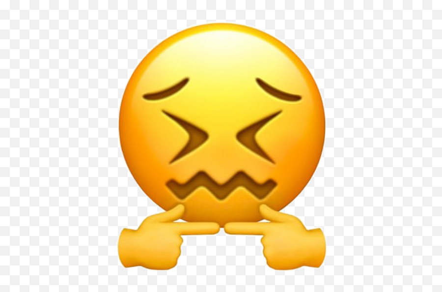 Imshy Shy Emoji Sticker - Emoji Confounded Face,Emoji Shy