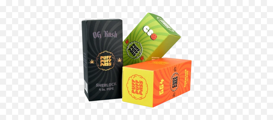 Mystery Puff Puff Pass Sherlock Pipe - Cardboard Packaging Emoji,Puff Emoji