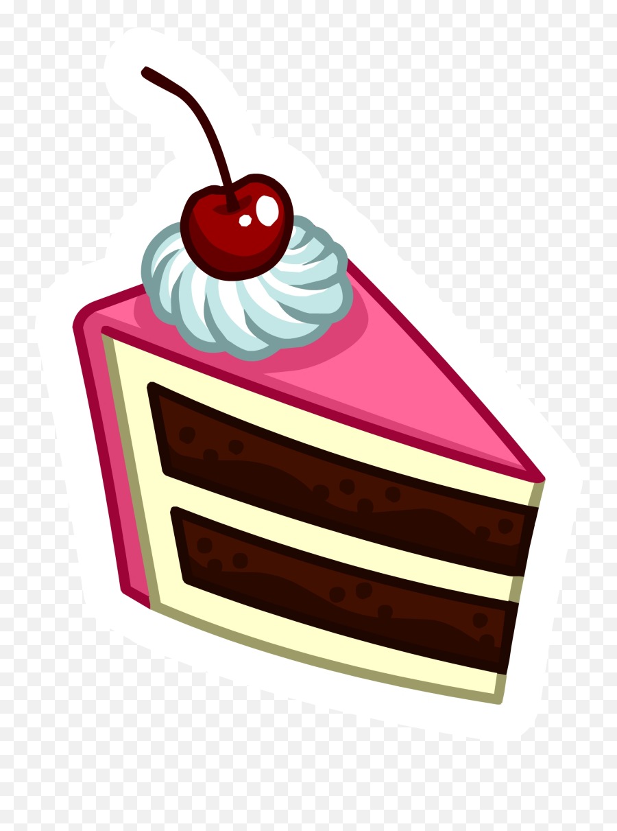 Cake Pin Club Penguin Wiki Fandom - Clipart Cake Slice Png Emoji,Emoji Ice Cream Cake
