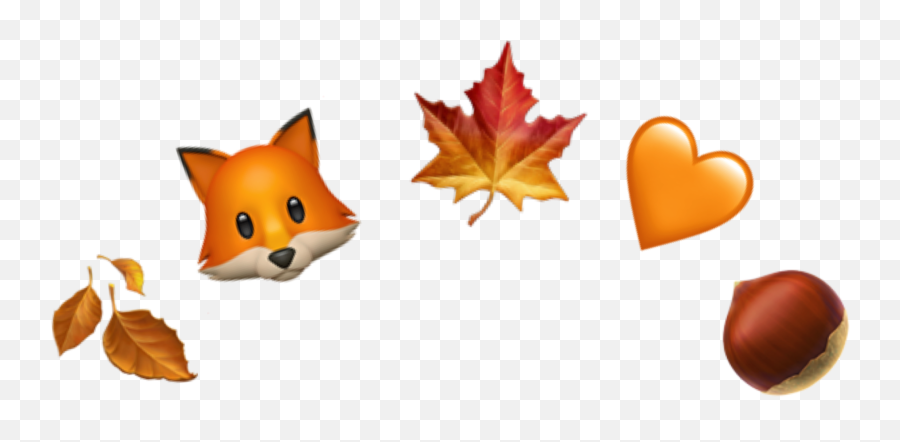 Stickers Emoji Emojicrown Crown - Aesthetic Orange Emoji Transparent,Autumn Emojis