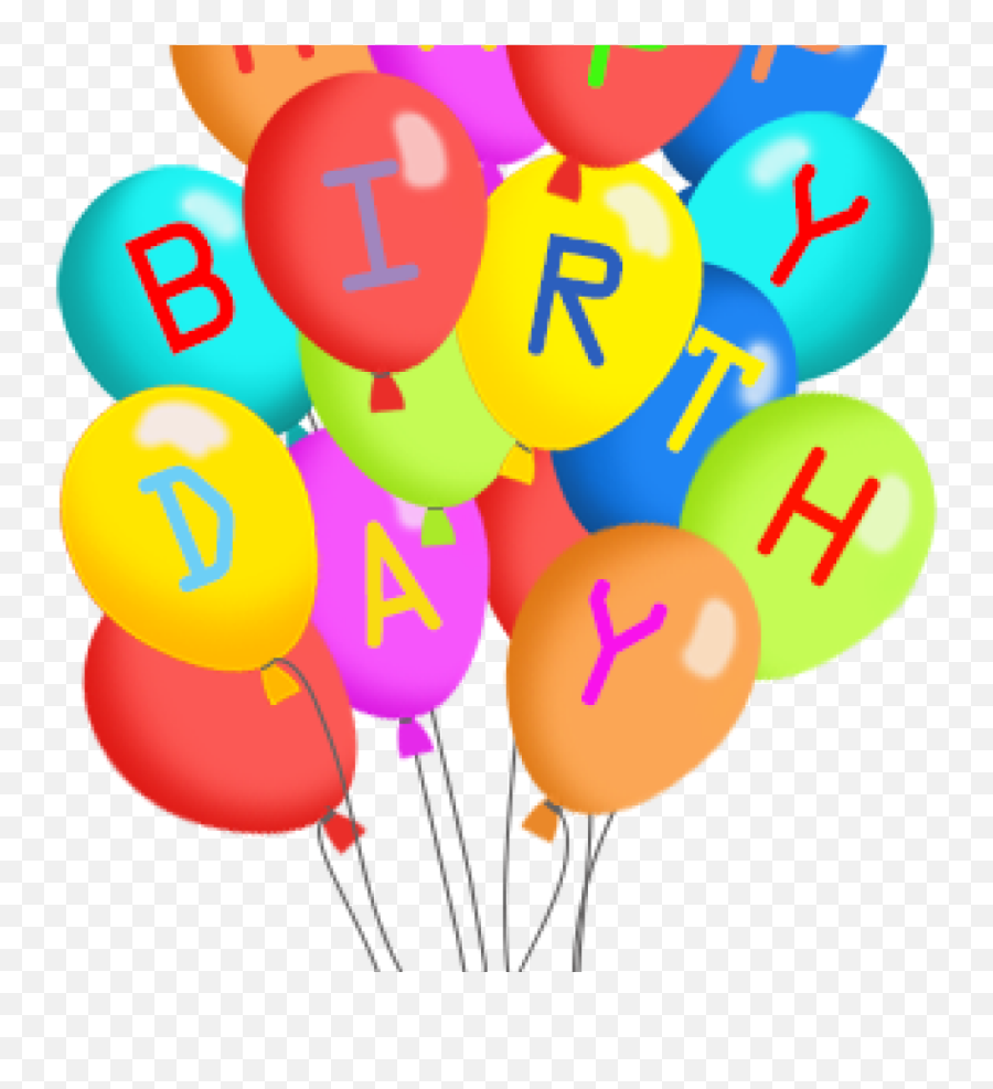 Birthday Balloons Clipart Free Clip Art - Happy Birthday Om Puri Emoji,Free Birthday Emoji