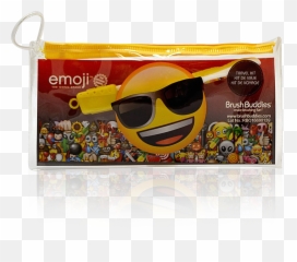 Brush Buddies Emoji Eco Travel Kit - Coin Purse,Bra Emoji