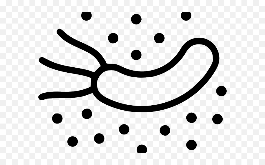 Bacteria Clipart Germ - Black And White Bacteria Emoji,Germ Emoji