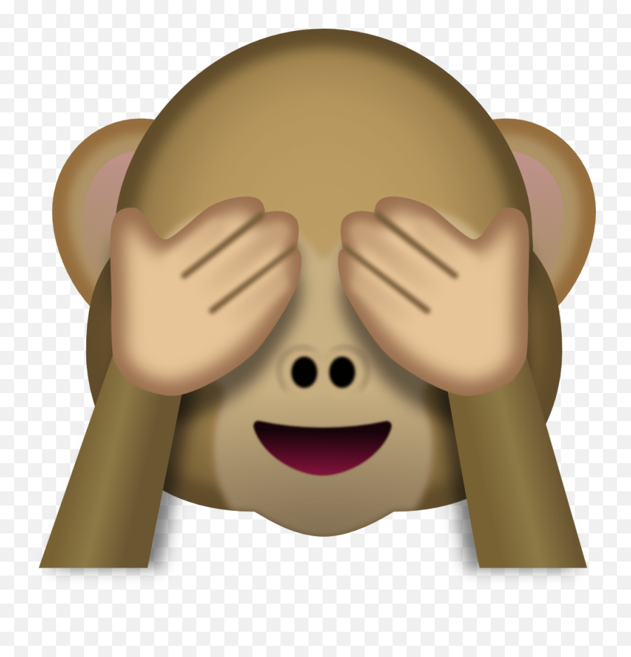 Monkey Face Emoji Transparent Png - Emoji Mono Tapandose Los Ojos Png,Emoji