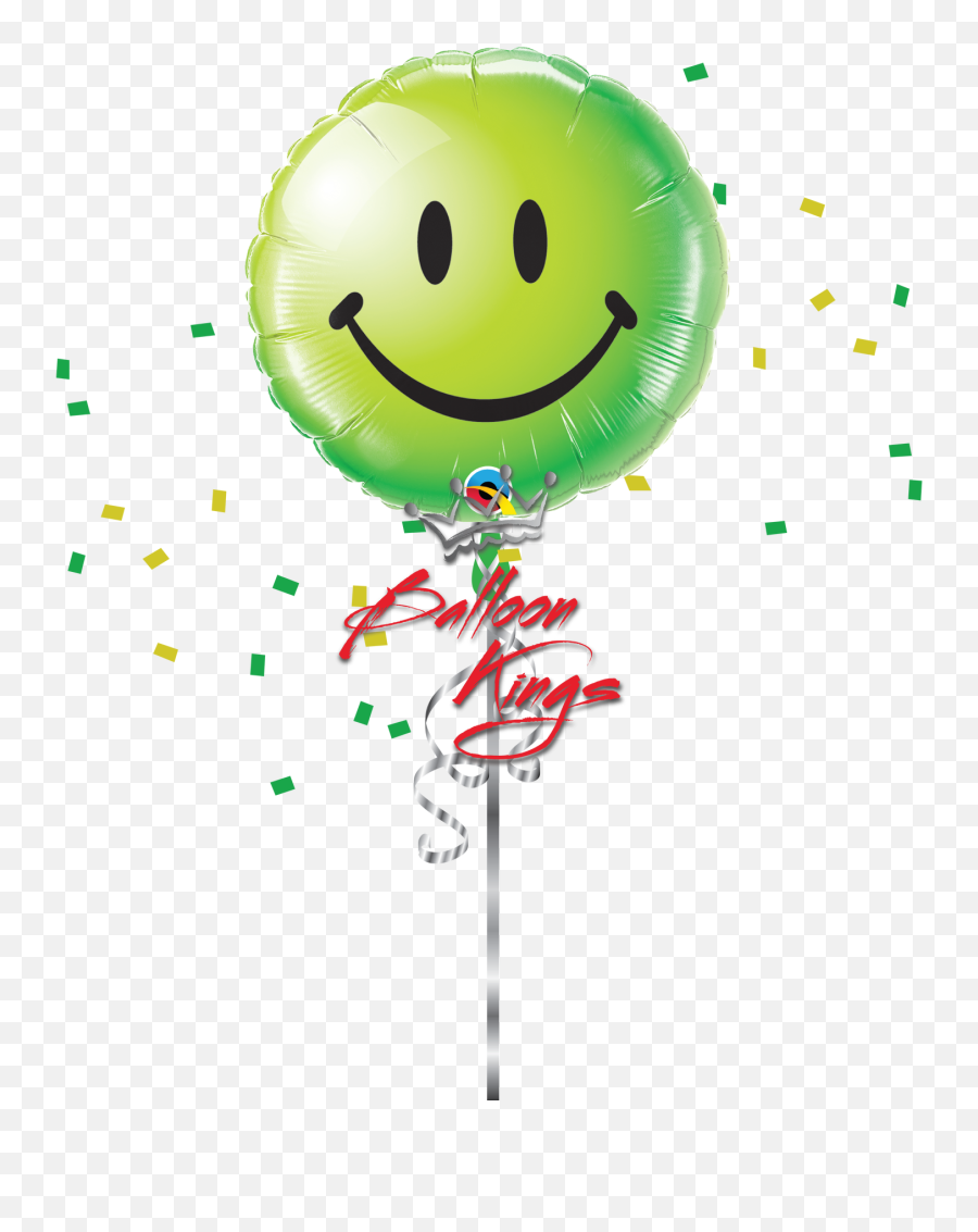 Smiley Face Green - Get Well Soon Yellow Balloons Emoji,Laugh Emoticon Text