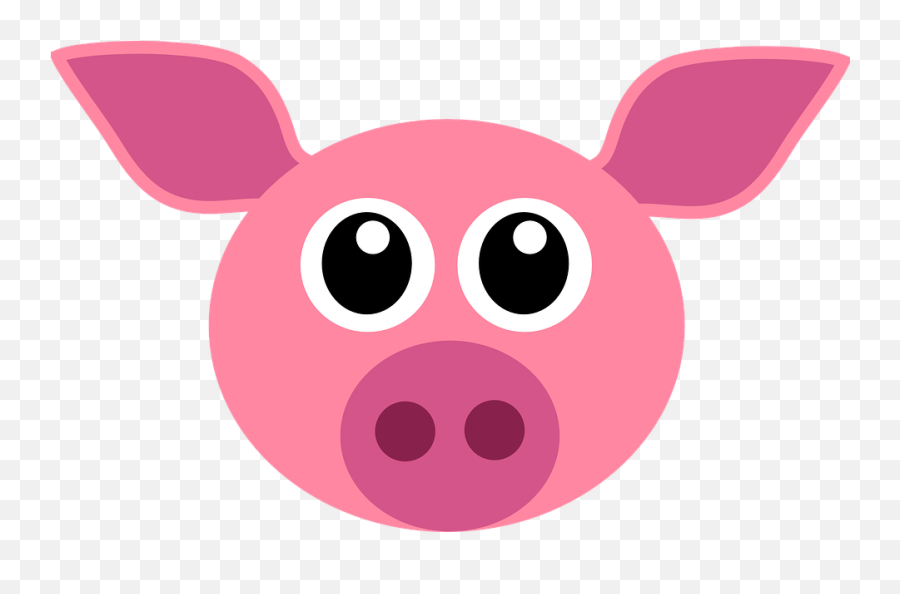 Pig Pink Cute - Face Cochon Emoji,Girl Pig Emoji