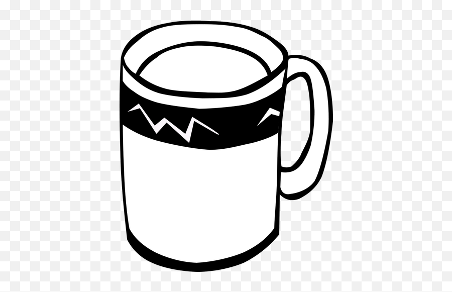 Coffee Or Tea Cup Vector Graphics - Mug Clipart Black And White Emoji,Tea Bag Emoji