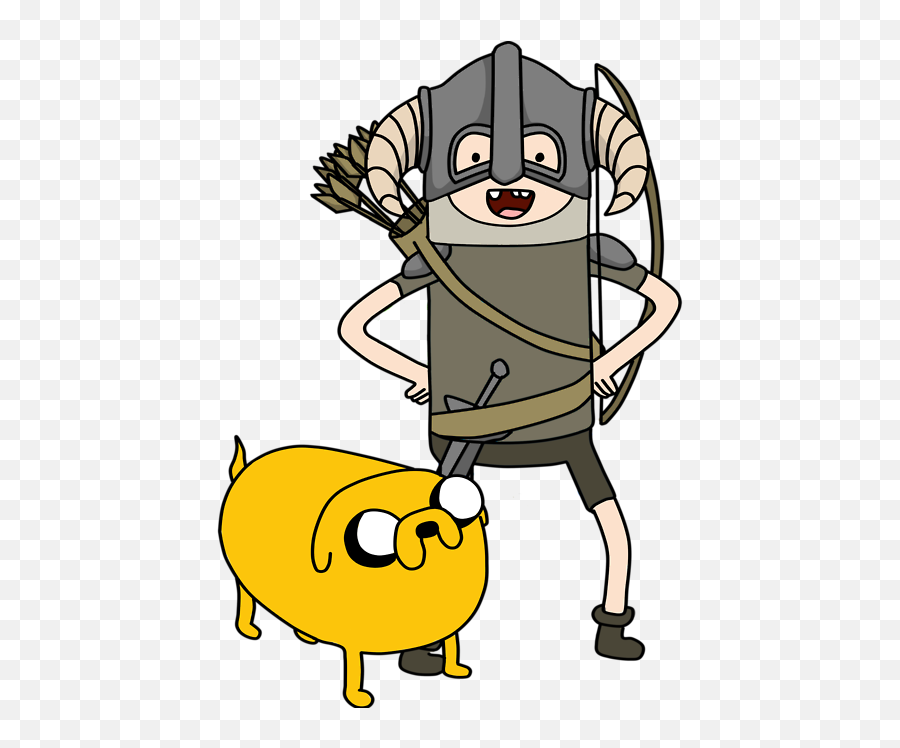 Letteth Thy Finn Slay Thy Mighty Dragon - Adventure Time Finn Skyrim Emoji,Elder Scrolls Emoji
