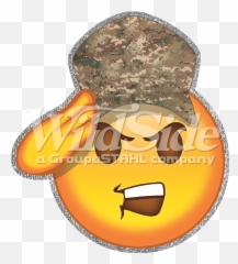 Download Camo Cap Emoji - Cartoon,Cap Emoji