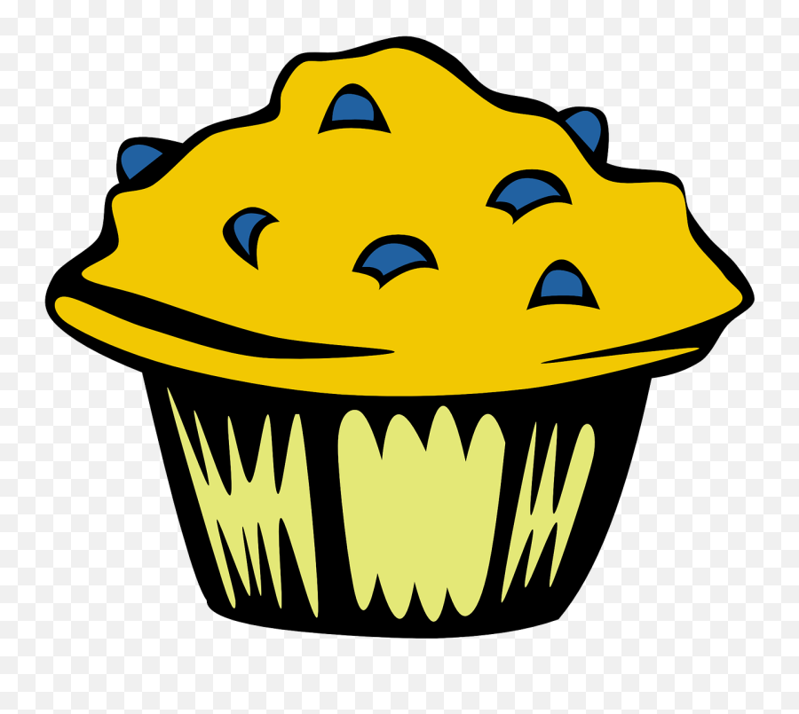 Muffin Blueberry Breakfast Food Baked - Muffin Clip Art Emoji,(y) Emoticon