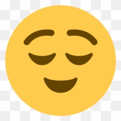 Twemoji 1f60c - Twitter Relieved Emoji