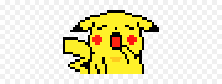 Tired Pikachu Pixel Art Maker Pixel Art 32x32 Grid Emoji Free Transparent Emoji Emojipng Com