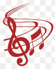 Red Musical Notes Clipart - Clip Art Red Music Notes Emoji,Treble Clef Emoji