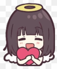 Menhera - Chan Emoji Love Stickers For Whatsapp Adesivos Kawaii Gif Png,Coca Cola Emoji