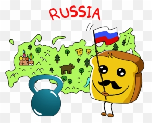 Kettlebell Le Sport Made In Russia Clipart - Full Size Art Emoji