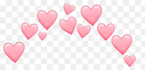 Kawaii Heart Hearts Crown Sticker By Nemyy - Pink Emoji Heart,Kawaii Emoji