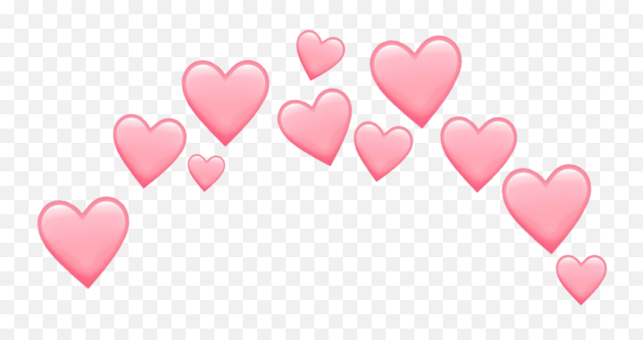 Kawaii Heart Hearts Crown Sticker By Nemyy - Pink Emoji Heart,Kawaii Emoji
