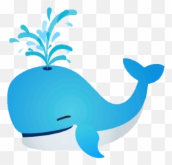 Spouting Whale Joypixels Gif - Animated Blue Emoji