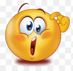Confused Emoji Png Photo - Thinking Hd Emoji Png,69 Emoji