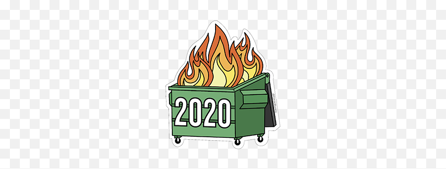 Preppy Stickers Funny Stickers - 2020 Dumpster Fire Svg Emoji,Dumpster Fire Emoji