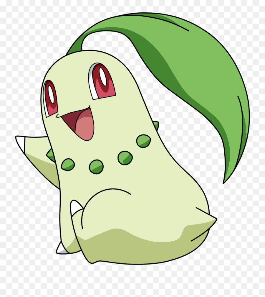 Pokémon Nac Week 6 Grass Chikorita By Rachos Nail Love - Pokemon Grass Type Name Emoji,Hairy Heart Emoji