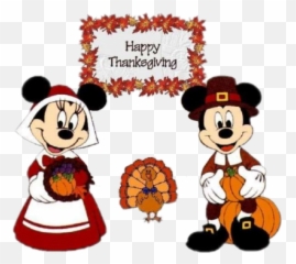 Happy Thanksgiving Sticker Challenge - Mickey And Minnie Emoji