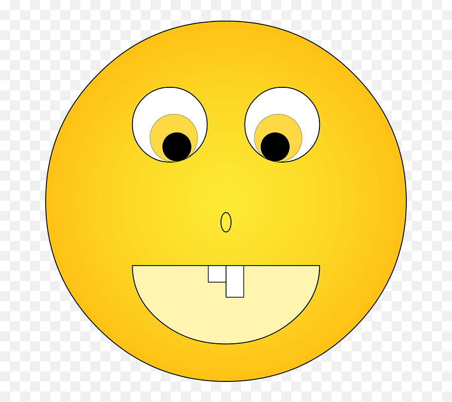 Smile Broken Tooth Bucktooth - Smiley Emoji,Thinking Emoticon