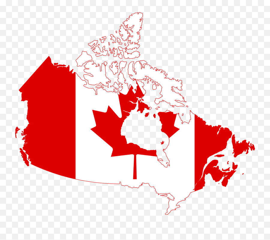 Canada Clip Art Black And White Library - Clipart Canada Flag Png Emoji,Canadian Emoji