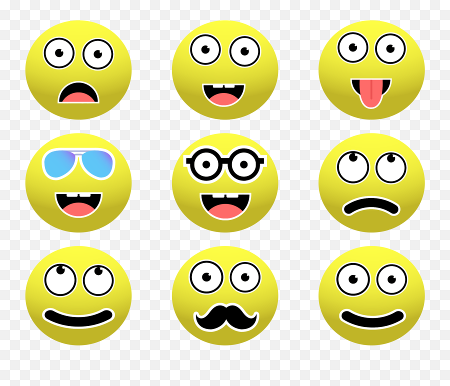 Smileys Set By Conmongt Clip Art Image - Smiley Emoji,Microsoft Word Emoticon