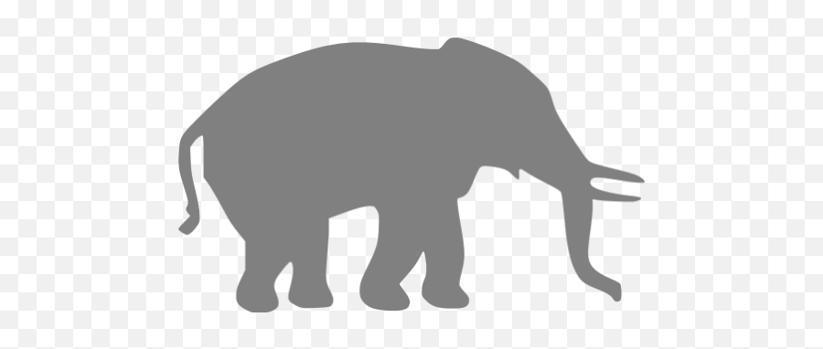 Gray Elephant 5 Icon - Elephant Green Color Emoji,Elephant Emoticon