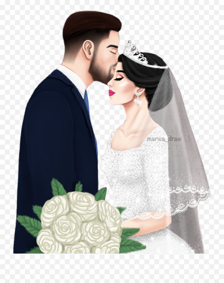 Wedding Boyfriends Marriage - Muslim Husband And Wife Dpz Emoji,Emoji 2 Wedding
