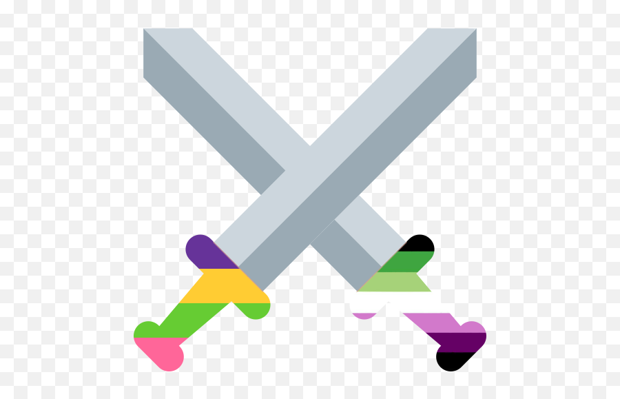 Triple A Single I Made Some Crosses Sword Solidarity - Icon Emoji,Space Emojis