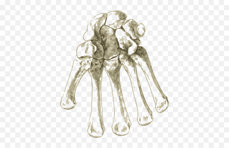 Bones In Hand - Carpal Bones Emoji,Facebook Dislike Emoticon