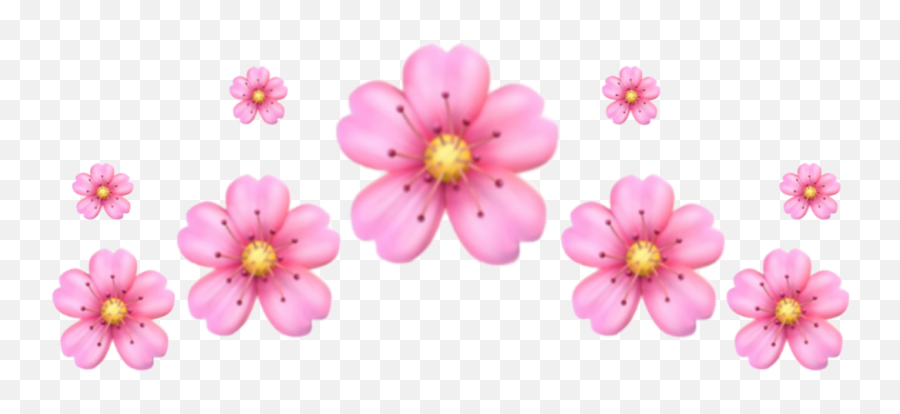 Crown Emoji Flower Cherry Emojicrown - Transparent Background Emoji Flowers,Emoji Flower