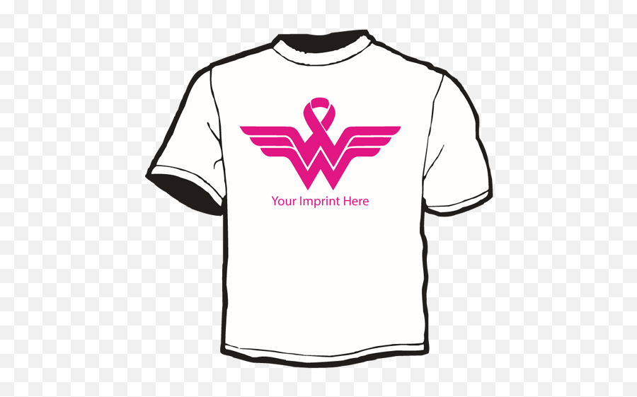 Shirt Template Wonder Woman Pink Ribbon - Wonder Woman Svg Free Emoji,Pink Ribbon Emoji